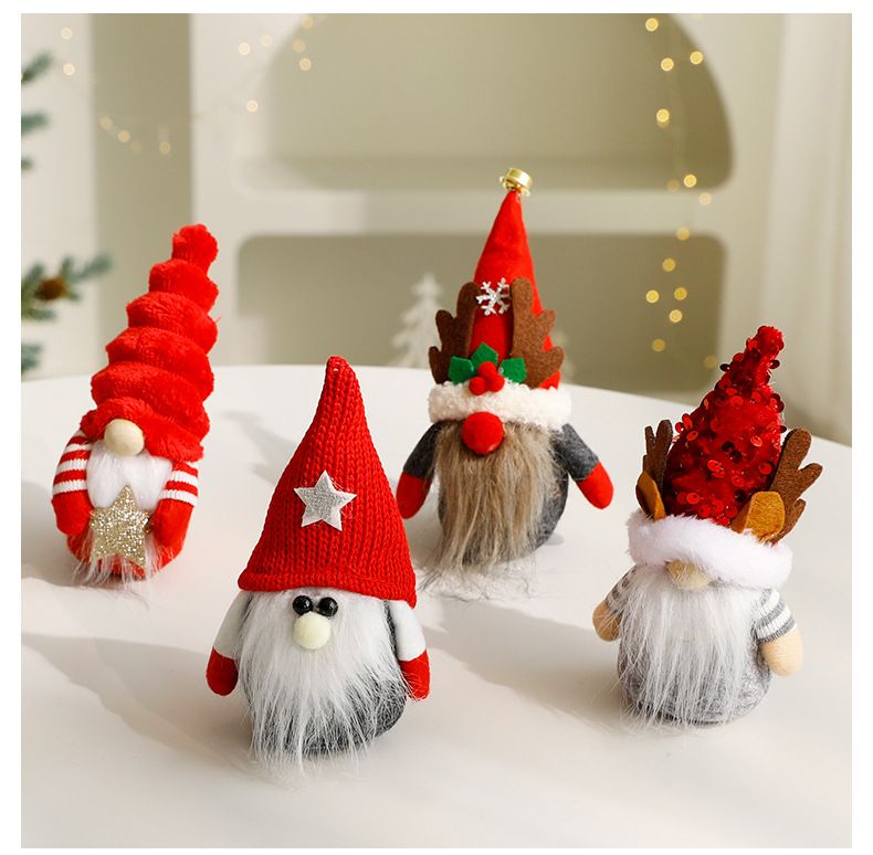 Eşsiz Şapkalı Noel Cücesi Süslemeleri - Ev, Ofis ve Tatil Sergileri İçin Şenlikli İskandinav Tarzı Figürler_voghion.com