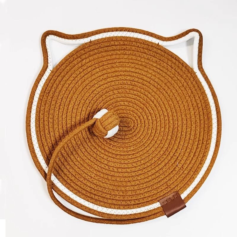 Pad Durable Non-Shedding Scratching Board Self-Entertainment Ball Integrated Sleeping Woven Cotton Rope Summer Cat_voghion.com