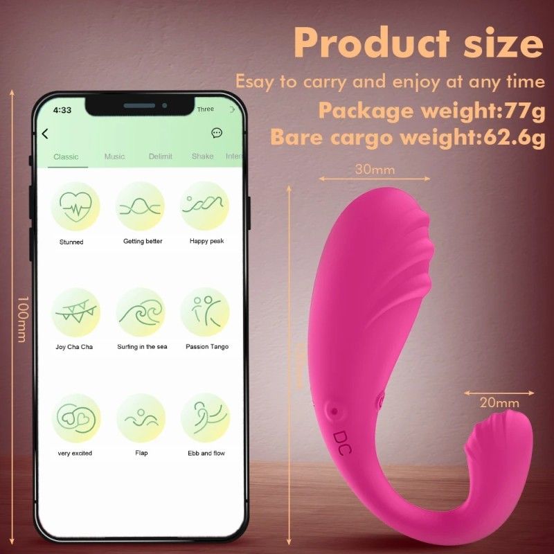 APP Vibrátor G-Spot Anální vibrační vajíčko masážní pomůcka Sexuální hračky_voghion.com