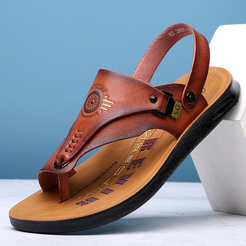 Infradito estate 2025, nuove scarpe da spiaggia, abbigliamento da esterno, sandali multiuso per la guida, tempo libero, antiscivolo, resistenti all'usura_voghion.com