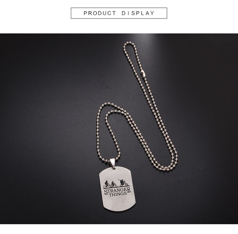 Collier avec étiquette de vélo Strange Things_voghion.com