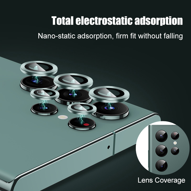 Für Samsung Galaxy S23 Ultra 5G Glitzer Diamant Objektivschutz Für Samsung S23 Ultra Plus S22 Ultra 5G Metalllinsenring_voghion.com