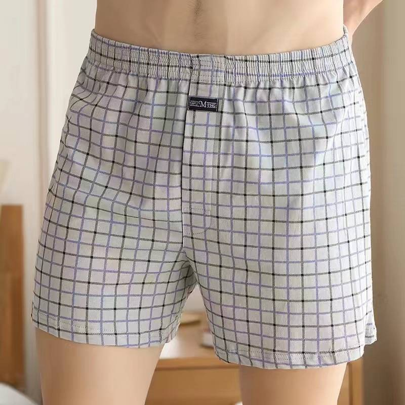 Sous-vêtements pour hommes en coton, amples, pour personnes d'âge moyen et âgées, boxers pour papa, grande taille, pantalons en pur coton, été_voghion.com