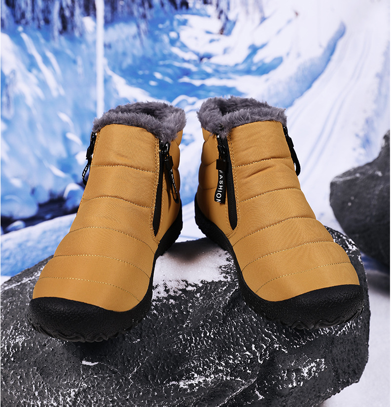 Neu Männer Mit High Top Outdoor Wasserdicht, Anti-rutsch Verschleiß-beständig Herbst Und Winter Frauen Warme Baumwolle Schuhe_voghion.com