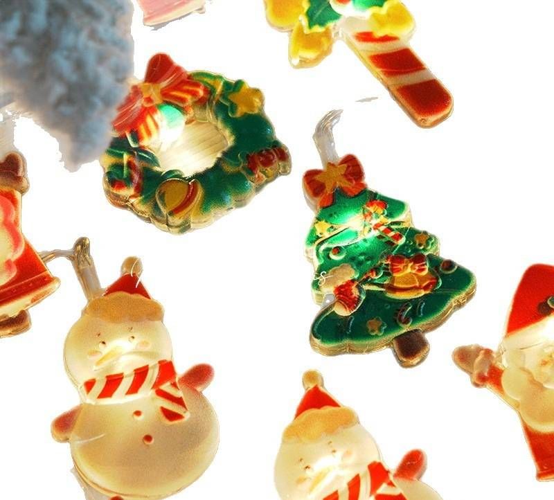 Guirnalda de luces LED navideñas: luces decorativas navideñas con pilas/USB para árbol, hogar y fiestas._voghion.com