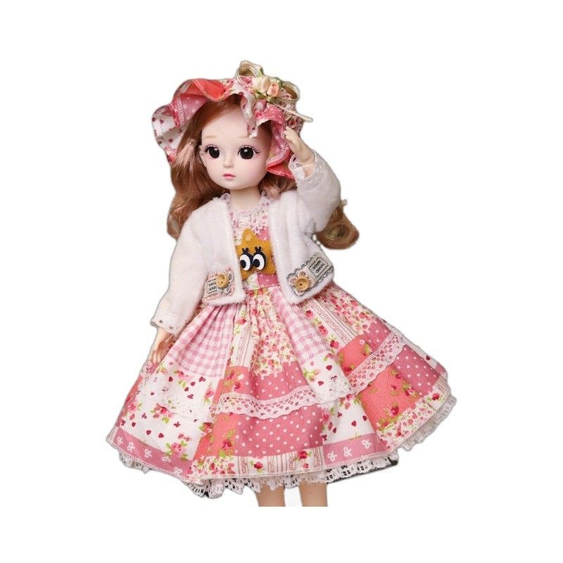 30 cm BJD-Puppe, kleine Prinzessinnen-Set-Puppe, Modekleid-Puppe, Mädchen-Spielzeug, Kindergeburtstagsgeschenk_voghion.com