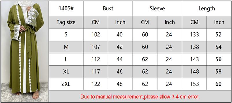 Nueva Abaya musulmana de encaje de Dubái, vestido islámico Nida, moda con bolsillo, túnica larga informal para mujer, ropa turca Eid, caftán marroquí_voghion.com