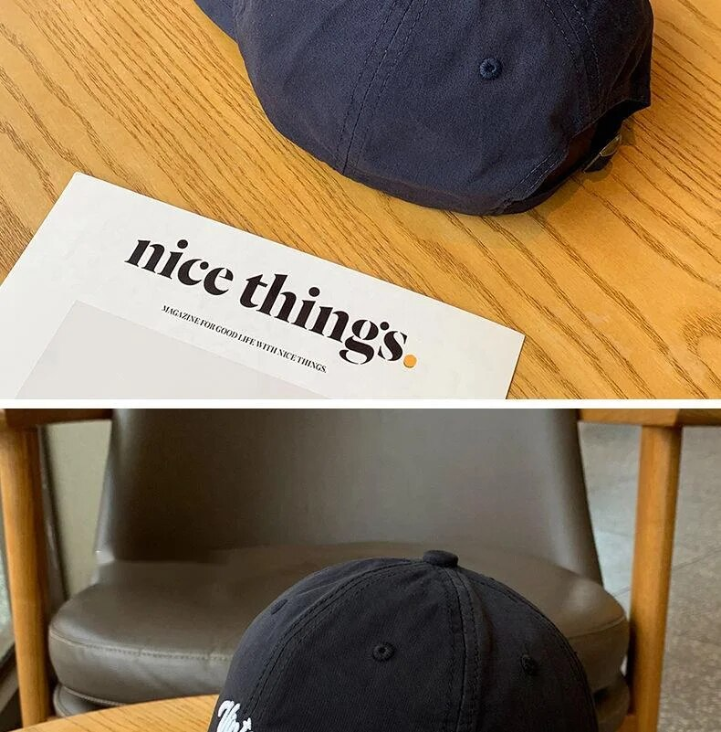 Nuevo gorro con lengua de pato, gorro con profundidad, gorro de pescador, gorro de béisbol de parte superior suave y fina con cara pequeña, gorro ligero y fino, adecuado para hombres y mujeres con cabeza grande_voghion.com