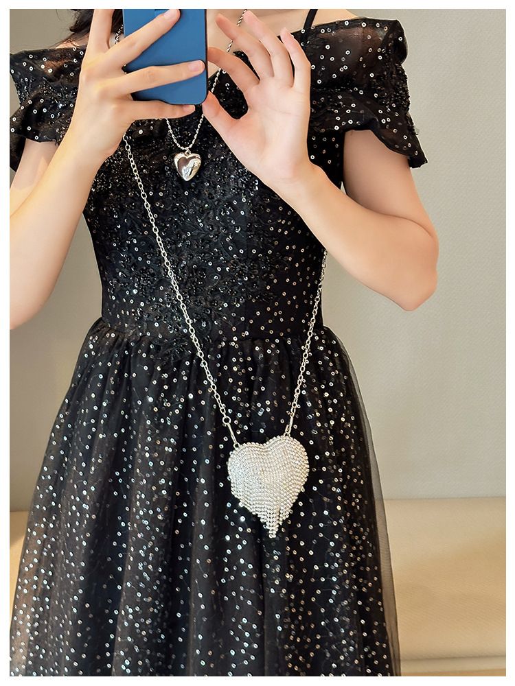 Neue Promi-Mini-Herzform Mode Diamant Perle Mini Geldbörse Abendtasche Kette Tasche_voghion.com