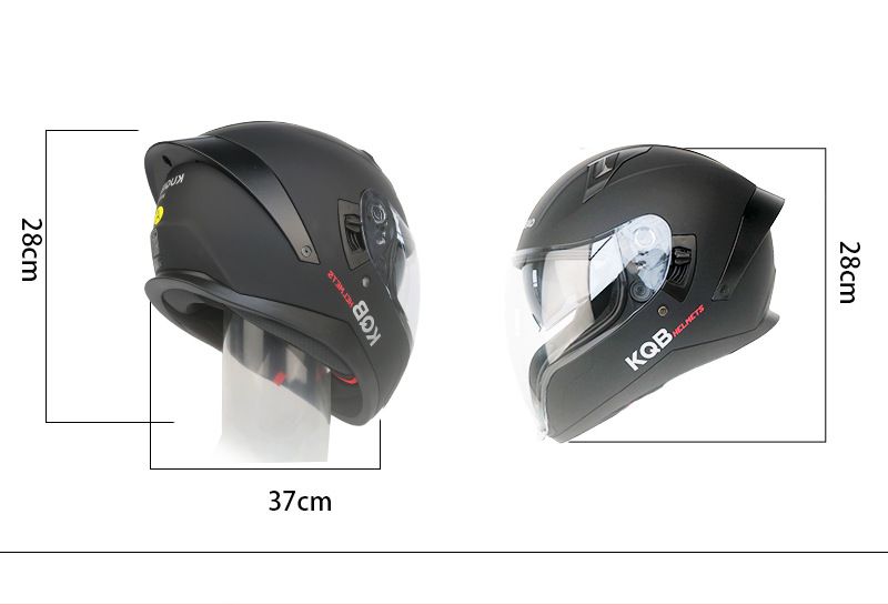 Casco integrale da moto KQIBOO con doppia visiera, calotta in ABS leggera, certificato 3C, sistema di idratazione, compatibile con Bluetooth_voghion.com