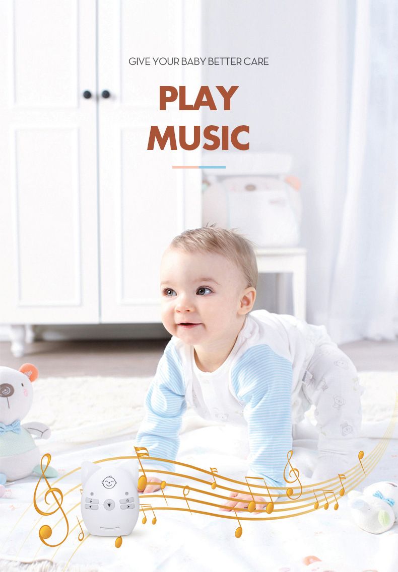 Mutter & Kinder Babyphone Kindersprechanlage Musik beruhigendes Babyspielzeug Zwei-Wege-Stimme Nachtlichtmonitor_voghion.com