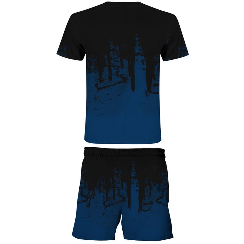 Men's and Women's Set 3D Digital Printed T-shirt Fashion Casual Inkjet Pattern_voghion.com