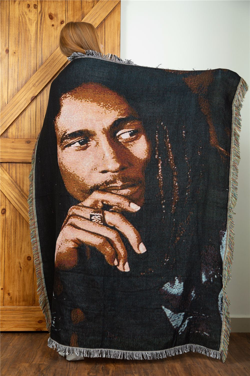Sofos antklodė, gobelenas, antklodės užvalkalas, dekoratyvinis antklodė, Bob Marley Reggae Jamaica_voghion.com