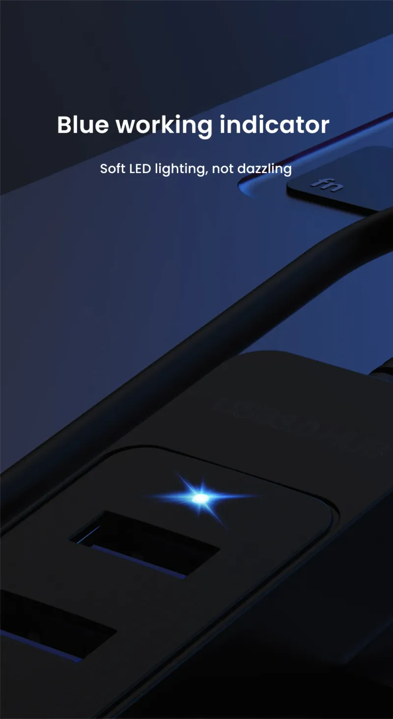 3.0 Power Adapter 4 Port Splitter USB 2.0 Type C Hub Multi Extender Accessories_voghion.com