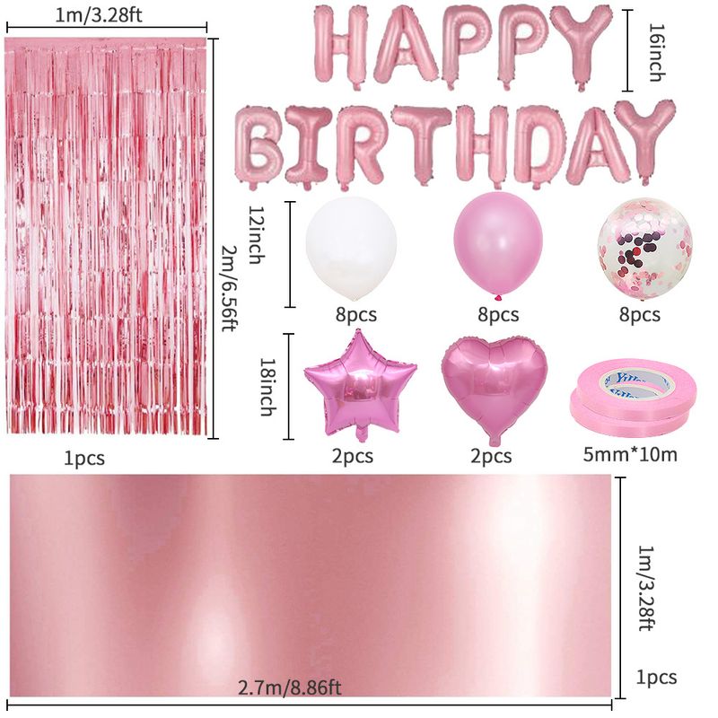 16-Zoll-Alphabetballons in Roségold – Hochwertiges Folienbuchstabendekor für Valentinstag und Kinderpartys (mehrfarbiger Mix aus wiederverwendbarem Aluminiummaterial)_voghion.com