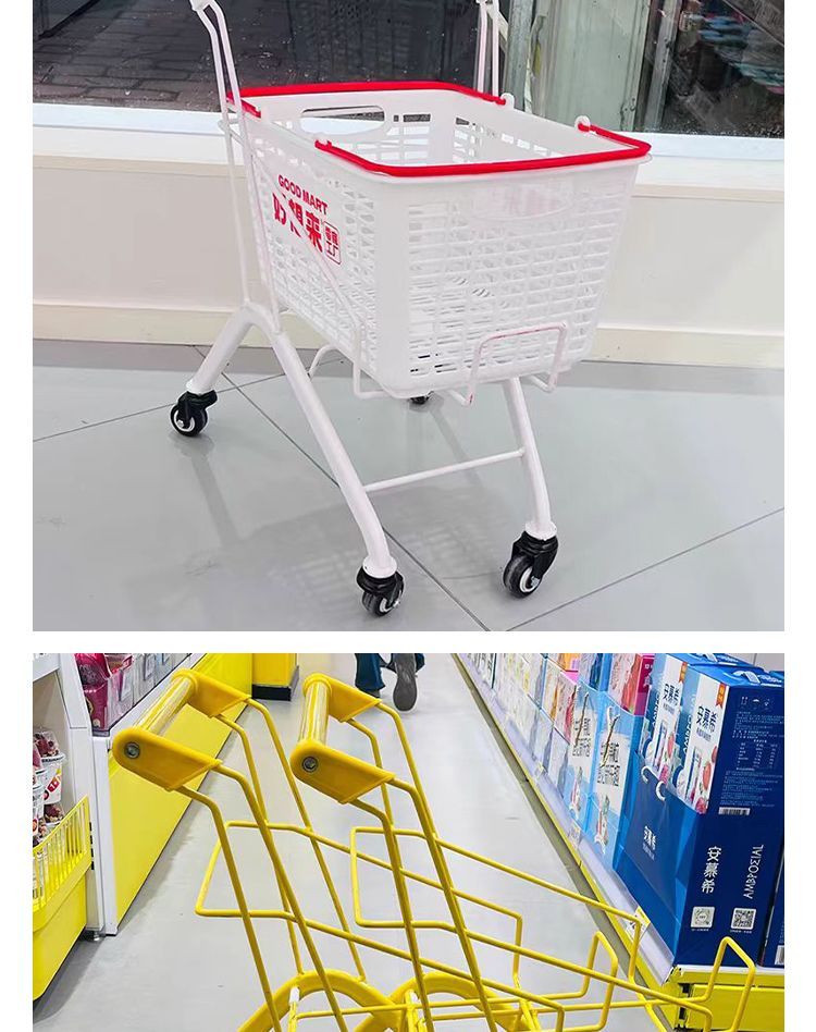 Snack Occupato Carrello della spesa a doppio strato Minimarket Supermercato Centro commerciale Bambini Hancart Yiming Stesso stile_voghion.com