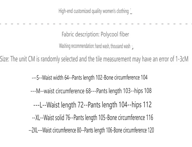 Damen-Muster, schwarz-weiß, hohe Taille, Reißverschluss, gerade Hose, Stoffschnalle, lässige Damen-Freizeithose_voghion.com