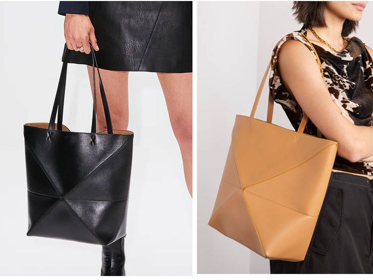 Neue verformte geometrische Falt-Einkaufstasche mit großem Fassungsvermögen, Schultertasche, Achseltasche, Unisex-Tasche_voghion.com