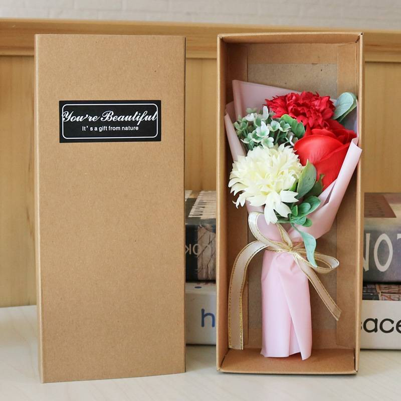 Rose Soap Bouquet Gift Box Birthday Gift Small Gift Activity Practical Carnation Simulation Flower Small Bouquet_voghion.com
