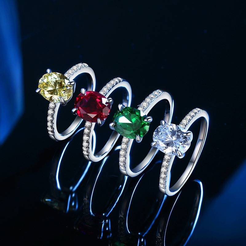 S925 Sterling Silver Retro Ring For Women Classic Red Corundum Egg Shaped 7*9mm Gemstone Ring_voghion.com