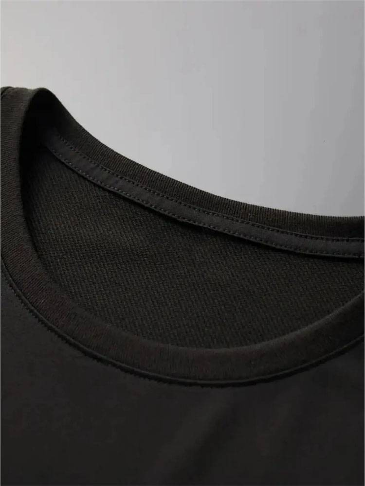 Men's Basic Cotton T-Shirt - 100% Cotton, Crew Neck, Slight Stretch, Solid Color, Regular Fit, Casual Summer Tee With ORIGINAL Graphic_voghion.com