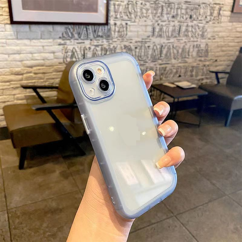 Phone Case & Covers Dark Purple Suitable Simple Mobile Phone Case IPhone15Pro Airbag Transparent Soft Protective Cover_voghion.com