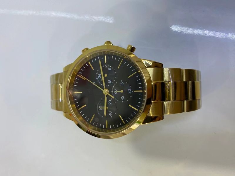 Orologio da polso da uomo e da donna Wellington W con cronografo a sei lancette, al quarzo, con cinturino in acciaio e cinturino in pelle, quadrato_voghion.com