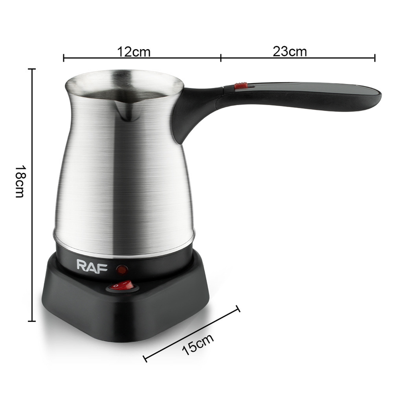RAF European cross-border Türkiye pot with handle Stainless steel electric coffee maker Hot kettle 500ml_voghion.com