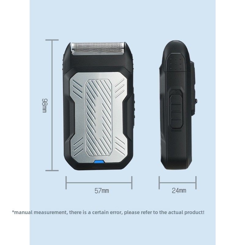 Nieuw elektrisch scheerapparaat met heen-en-weergaande beweging, oplaadbaar scheerapparaat, opklapbare bakkebaarden, twee-in-één scheerapparaat._voghion.com