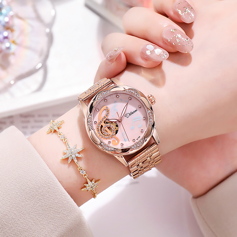 Brand genuine ladies automatic mechanical watch ladies ten new trend waterproof simple temperament watch_voghion.com