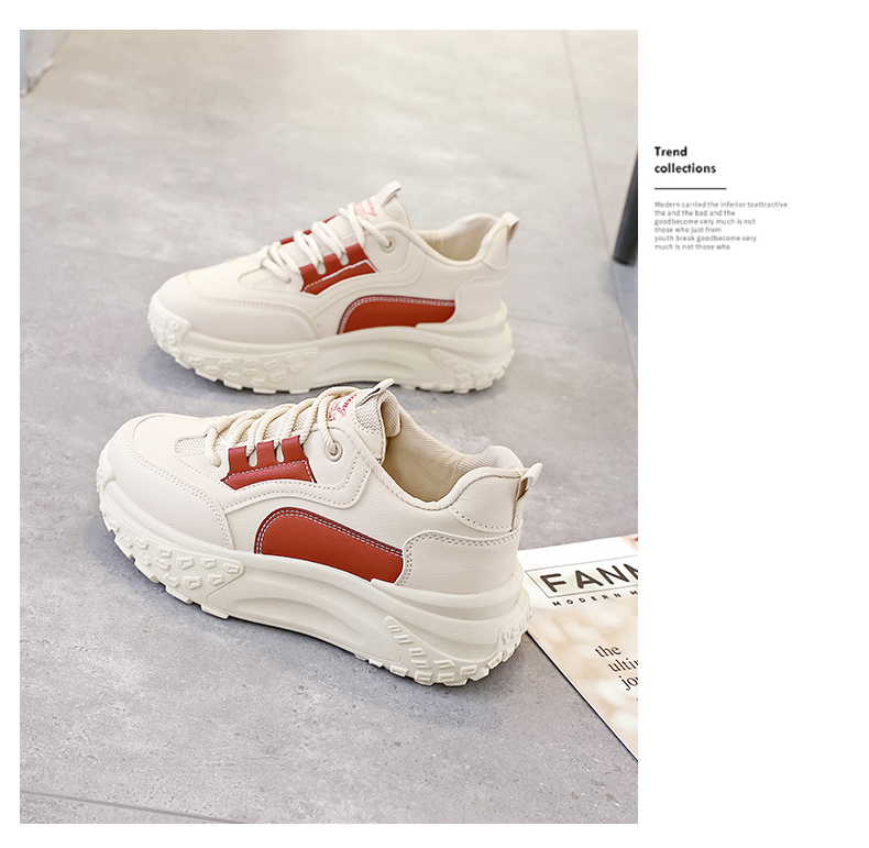 Spring Versatile Dad Thick-sole Sports Casual Women's Shoes_voghion.com