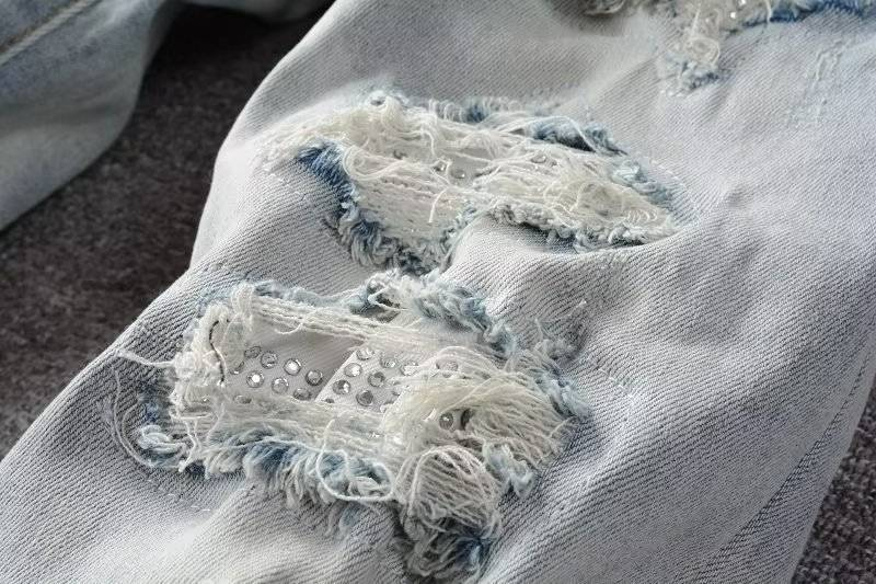 Herrenbekleidung Jeans Herren Frühling und Herbst Dünne Kleine Gerade Hose 2024 Neue Elastische Neun-Punkt-Freizeithose Herren Frühling und Herbst_voghion.com