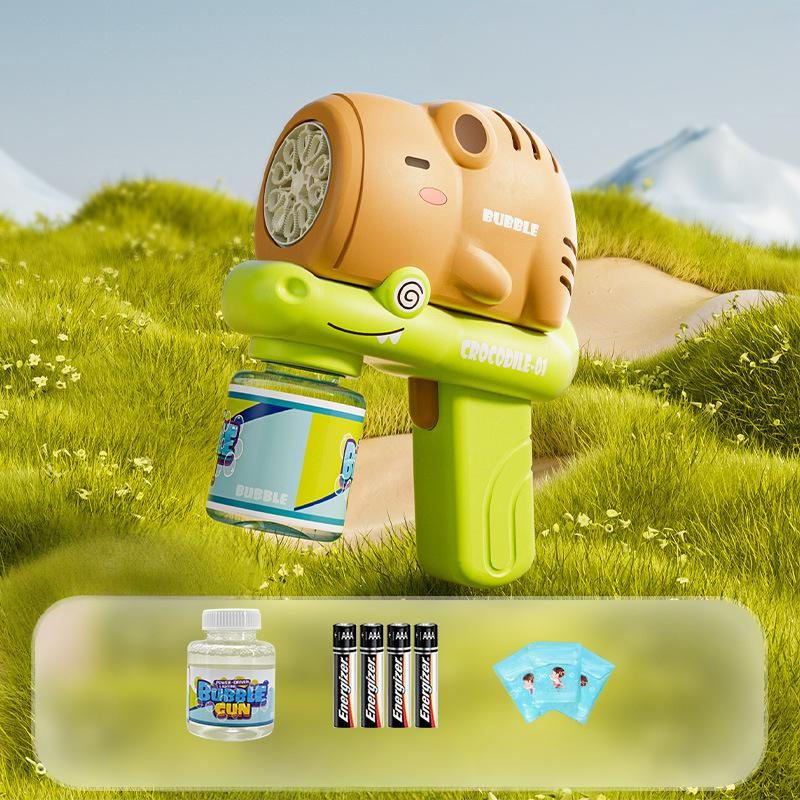 Capybara Bubble Gun - Handheld Electric Bubble Blower For Kids With Automatic Bubble Maker_voghion.com