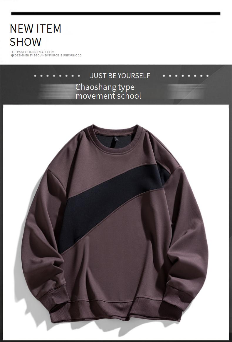 Unisex Heavyweight Linen Blend Crewneck Sweatshirt - Retro Style Oversized Pullover For Streetwear & Minimalist Fashion_voghion.com