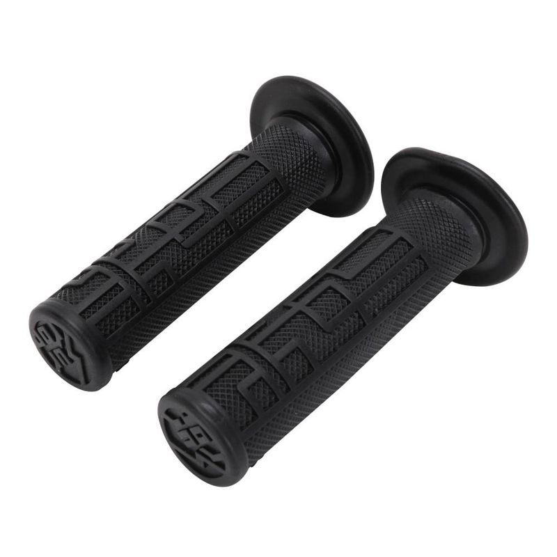 Funda de manillar con agarre de goma para bicicletas eléctricas todoterreno X/S: antideslizante, amortiguadora y cómoda (negro/gris, 12 x 5,3 x 5,3 cm)_voghion.com