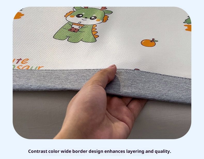 Bettwäscheset aus Eisseide – Atmungsaktiver, bedruckter Matratzenbezug mit faltbarem Design (2/3-teiliges Set, 90 cm/Queen-Size)_voghion.com