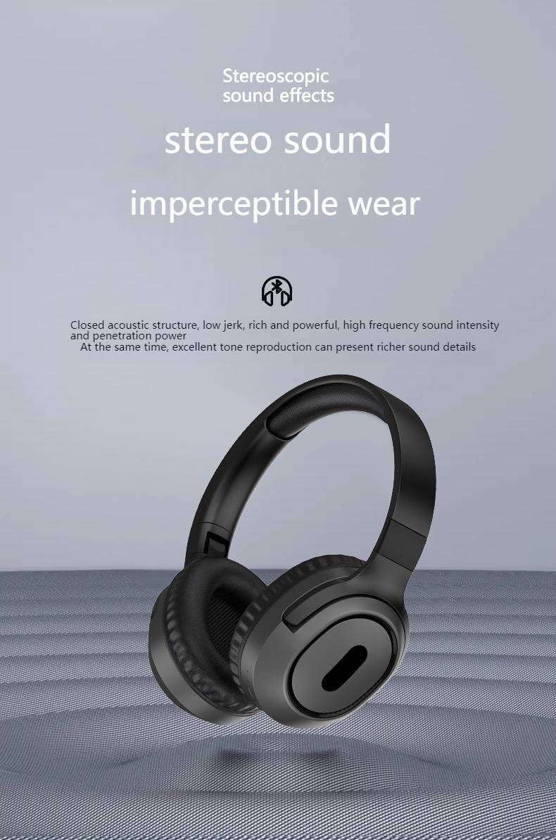 MAXPRO P3 Kabellose Bluetooth-Kopfhörer – Over-Ear-FM-Radio, 40 Stunden Akkulaufzeit, faltbares, leichtes Design, integriertes Mikrofon für Anrufe (Weiß/Schwarz)_voghion.com