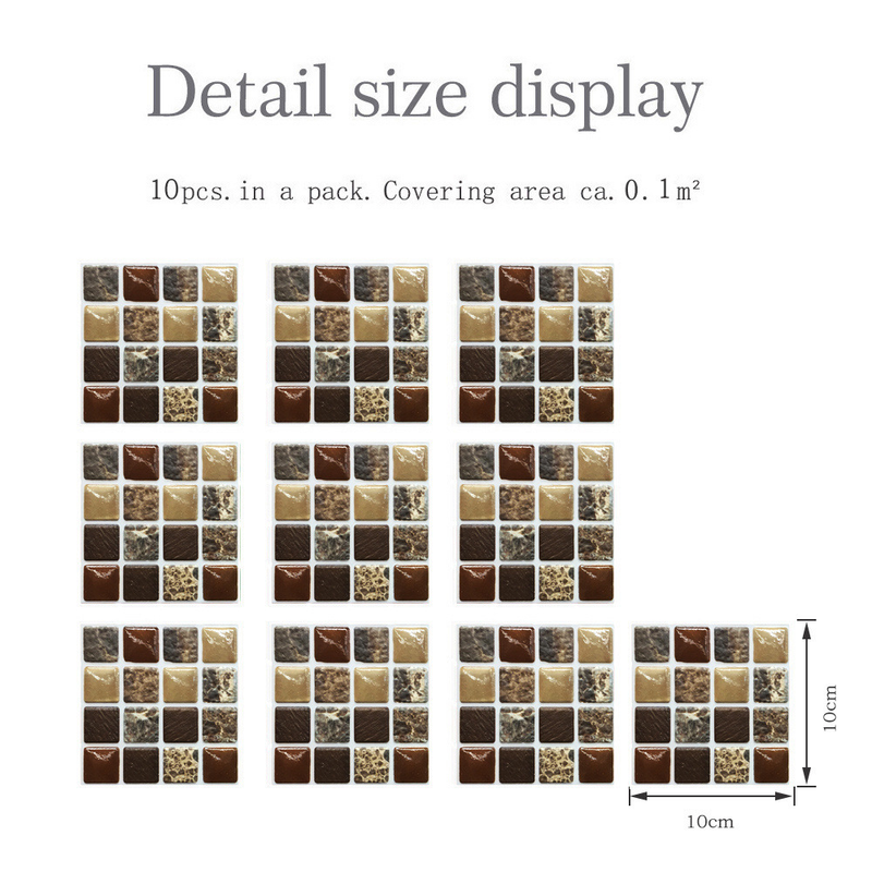 MSC0753D Mosaic Crystal Tile Sticking Glass TileDIY Waterproof Self adhesive Wall Sticking Floor Sticking_voghion.com