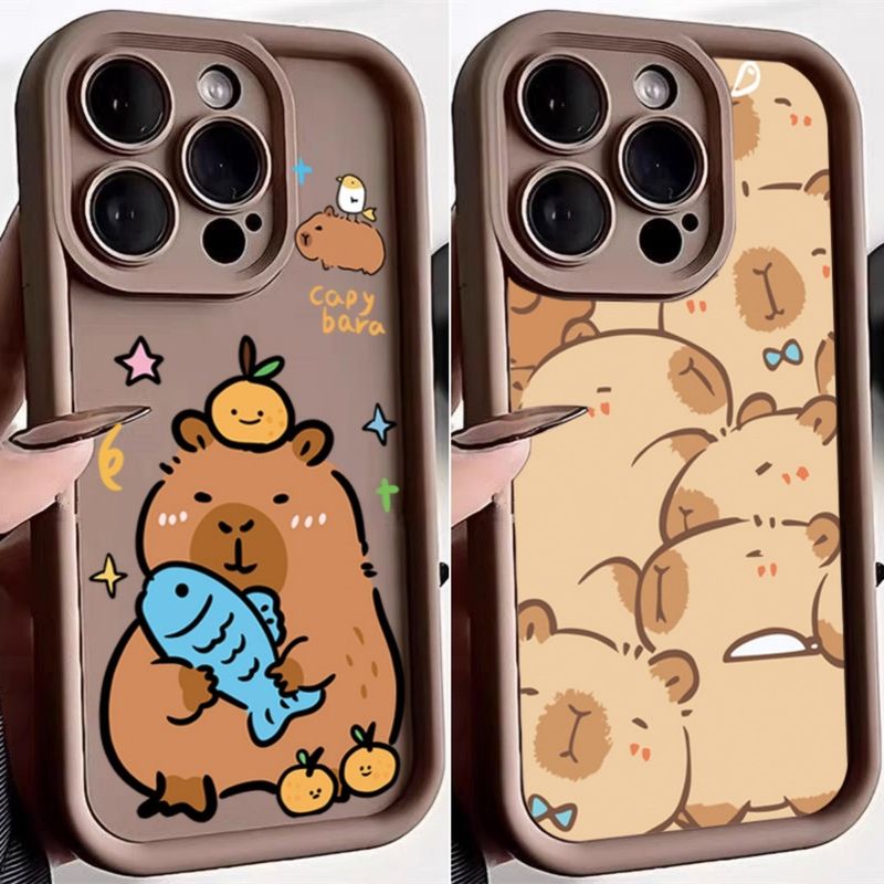 for Tecno Spark 6 GO 2024 20 20C 10 10C 8C Infinix Smart 8 7 6 5 Note Hot 30 12 G96 2023 40i 40 30i Play Pro Plus Cute Capybara Case_voghion.com