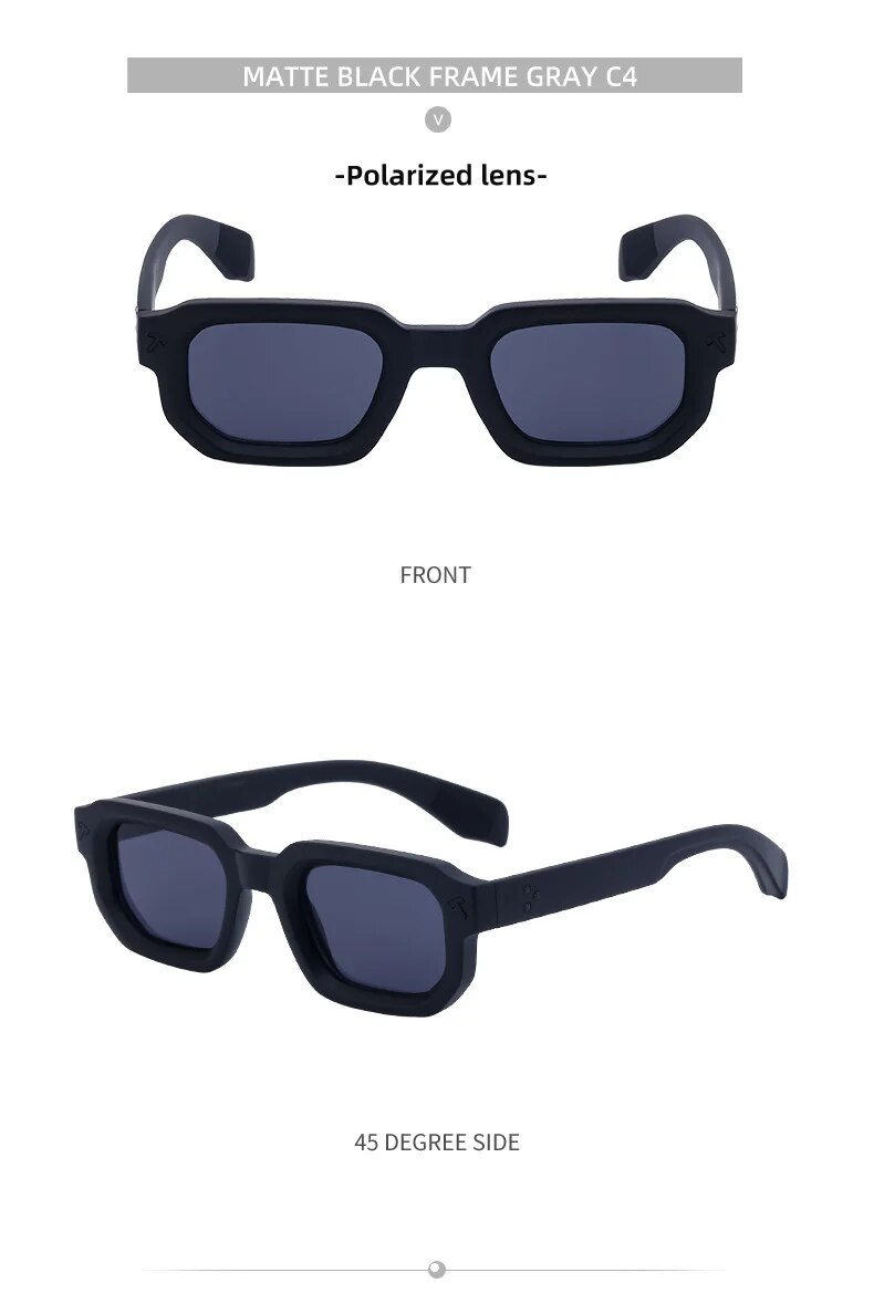 Neuheiten Polarisierte Quadratische Sonnenbrille Männer 2024 Marke Designer Neue Mode Rechteck Sonnenbrille Für Frauen Driving Shades Brillen_voghion.com