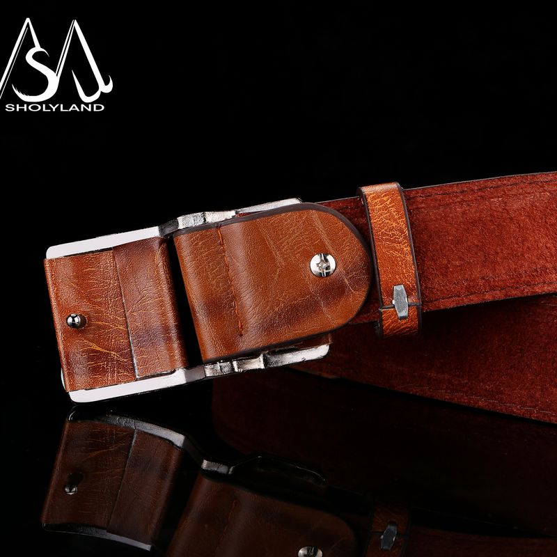 HOT Hot Selling New Trendy Slim Fit Smooth Buckle Classic Business Casual Fashionable Simple and Versatile Men's Belt_voghion.com