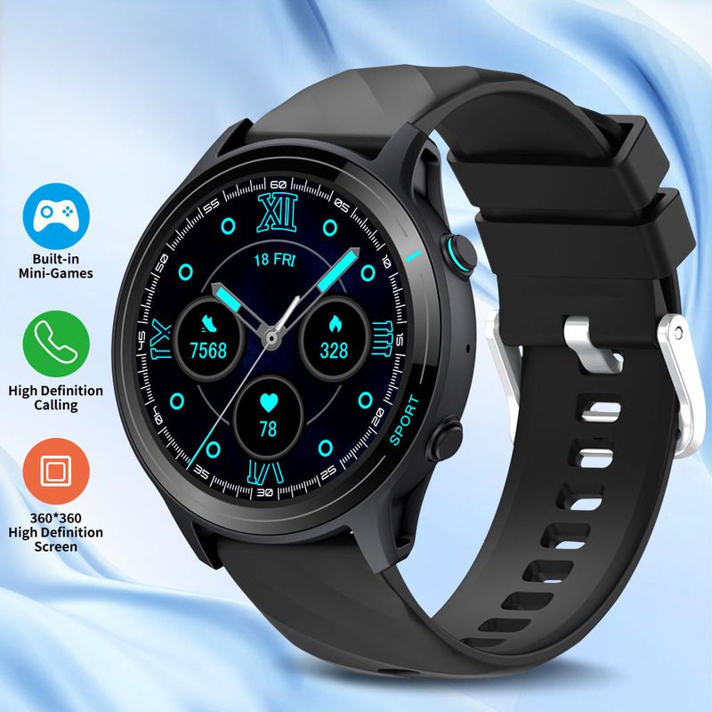 Montre intelligente européenne et américaine Z123, grand écran de 1,52 pouce, appel Bluetooth longue portée, contrôle de santé, montre de sport_voghion.com
