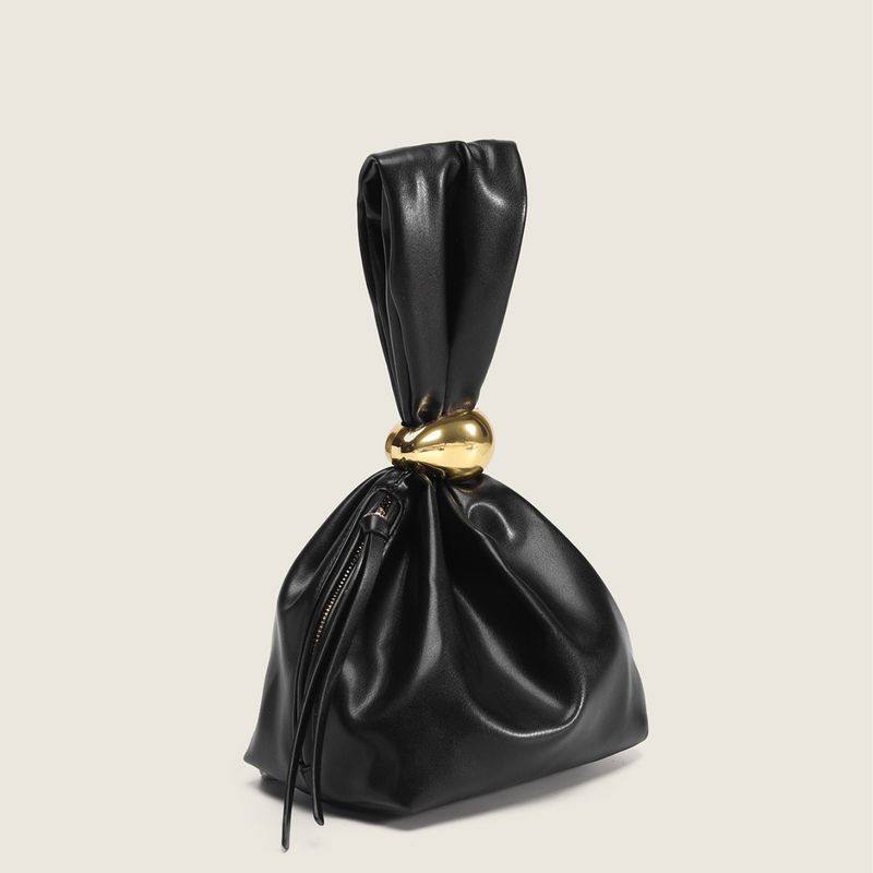 Niche Design Wrinkled Cloud 2025 Trendy Fashion Bucket For Women Light 2025 Handheld Zongzi Bag_voghion.com