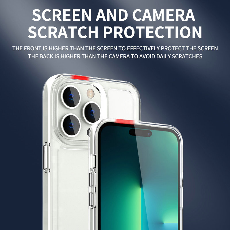 Luxuriously Transparent Shockproof Case for iPhone 14 13 12Pro 11Pro Max XS XR 7 8 Plus SE2020 Anti-knock Phone Shell Back Cover_voghion.com