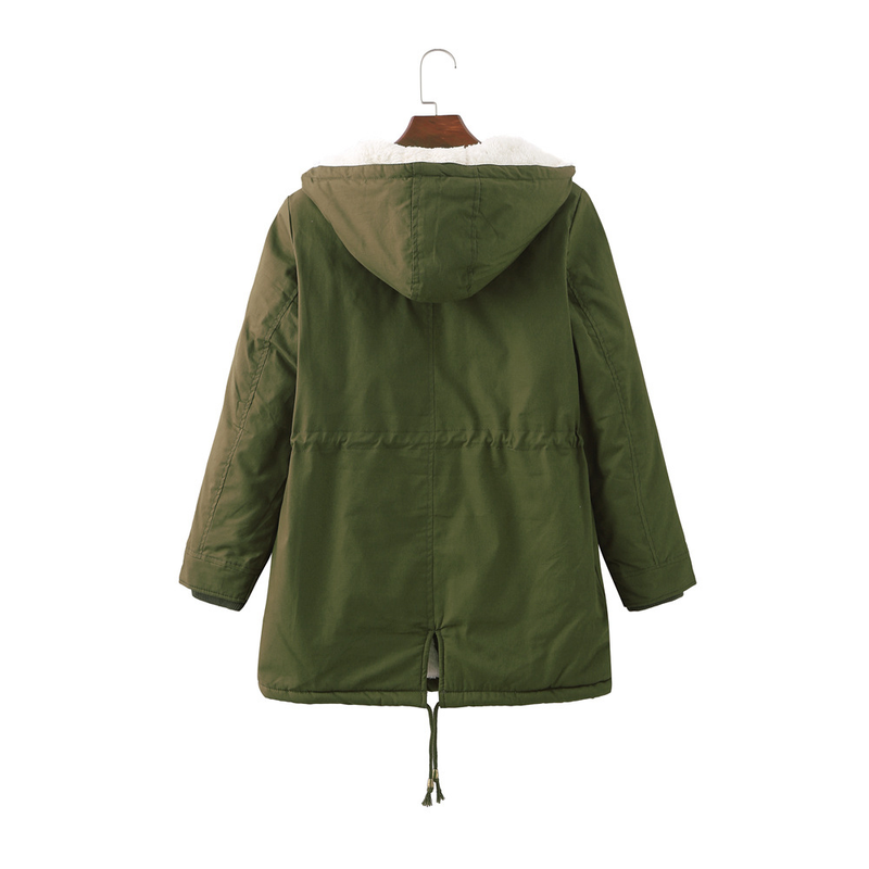 Giacca imbottita in cotone da donna con cappello e velluto plus giacca imbottita in cotone invernale plus taglia large_voghion.com