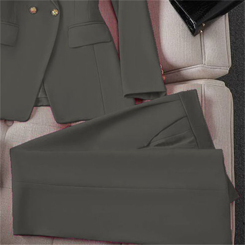 Women's Clothing Spring Red Suit Jacket Women's New Professional Temperament Commuter Small Fashion Suit Set_voghion.com