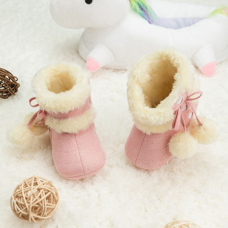 Winter Hot Sale Plus Fleece Thick Snow Boots Casual Comfortable Non-slip Soft Soled Toddler Shoes_voghion.com