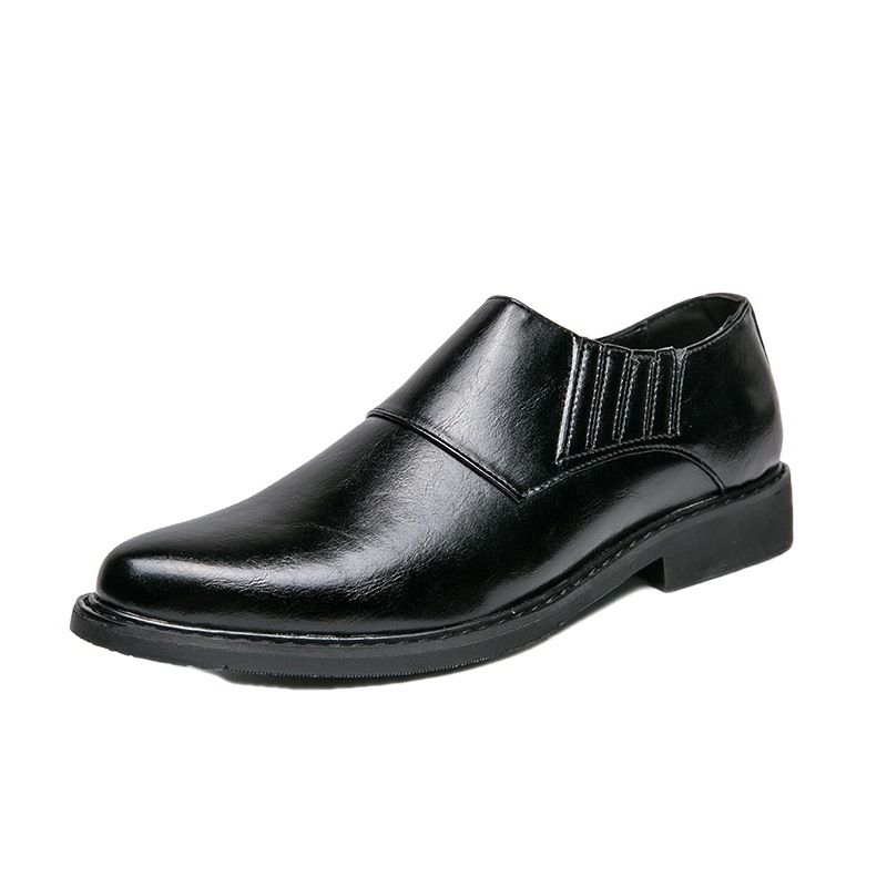 Geeignet für alle Jahreszeiten 2025 Herbst Atmungsaktive Slip-On Spitzschuh Herren Loafer Trendy Britische Lederschuhe_voghion.com