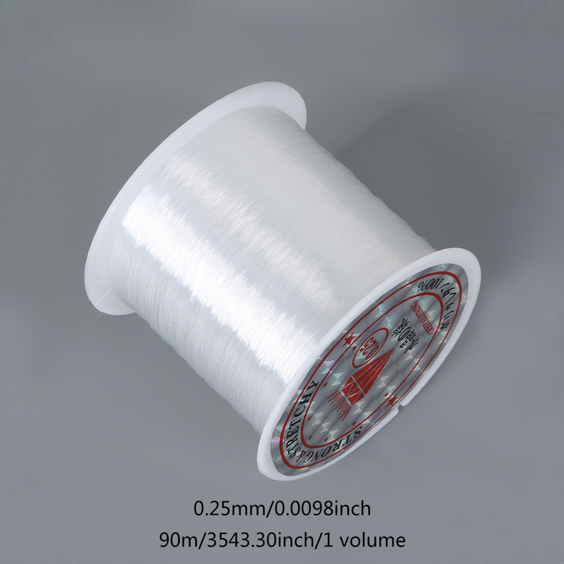 Multi-Spezifikation, transparenter Kristall-Fischfaden mit guter Lichtbeständigkeit, elastischer Fischfaden mit Flachnaht-Nähfaden_voghion.com