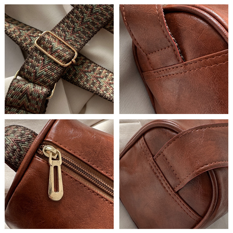 Borsa piccola retrò per donna 2024 Nuova borsa a tracolla singola con tracolla larga alla moda e casual per borsa a tracolla per ragazze_voghion.com